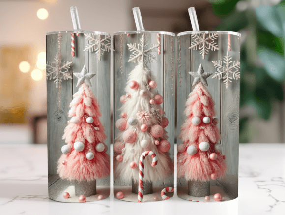 20 Oz Pink Christmas Tree Tumbler Wrap Review