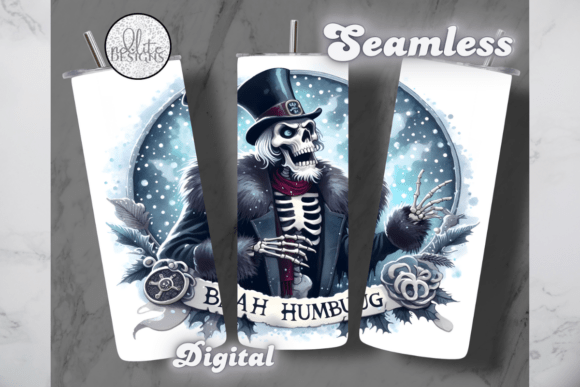 Bah Humbug Scrooge Skeleton Tumbler Wrap Review