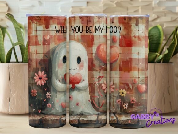 Be My Boo Ghost Valentine Tumbler Design Review