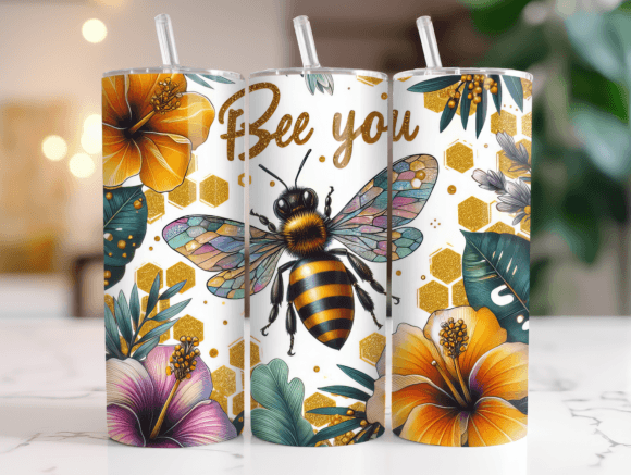 Bee You Positive Affirmations Tumbler Design Review