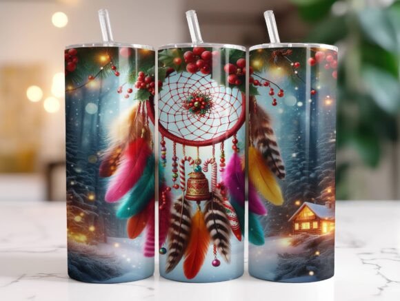 Christmas Dreamcatcher 20oz Tumbler Wrap