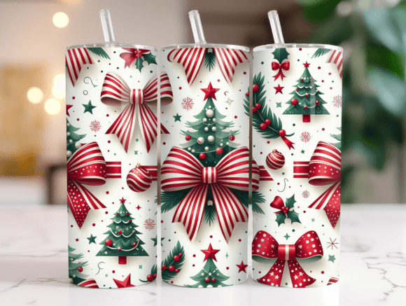 Coquette Christmas Tree Tumbler Wrap Design Review