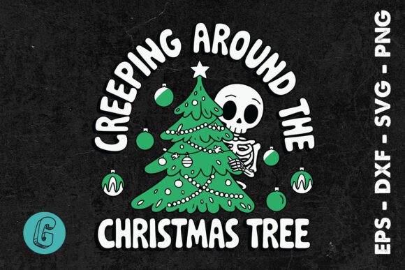 Creeping Around Christmas Tree SVG