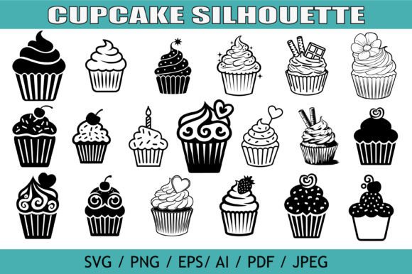 Cupcake Silhouette Bundle Set Review