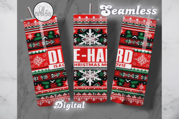 Die Hard Ugly Xmas Sweater Tumbler Wrap Review