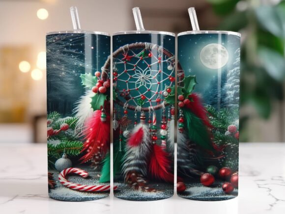 Dreamcatcher 20oz Christmas Tumbler Wrap