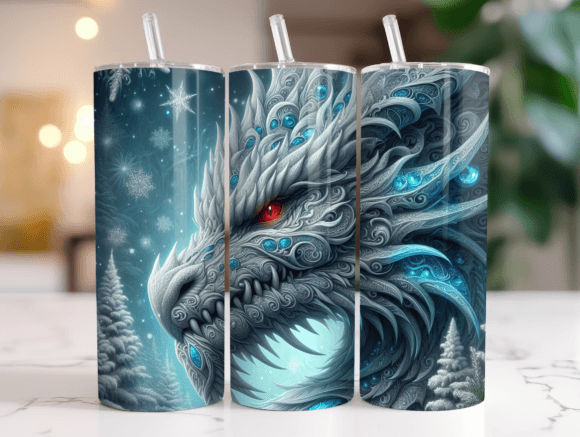 Ice Dragon Christmas Tumbler Wrap Review