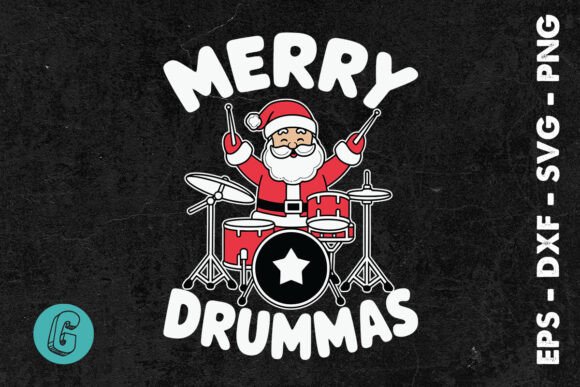 Merry Drummas Santa Christmas Music SVG Review