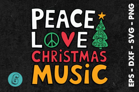 Peace Love and Christmas Music SVG Review