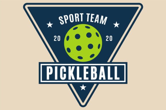 Pickleball Sport Logo Vector Design Review