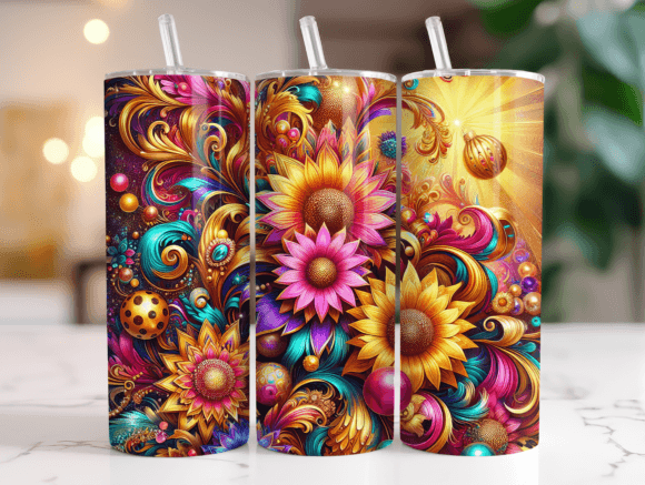 Sunflowers 20oz Tumbler Wrap Sublimation Review