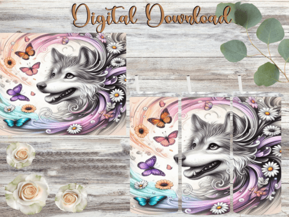 Whimsical Wolf Daisies Butterflies Embroidery Review